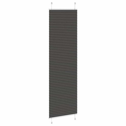 Plisserad persienn svart 60x200cm tyg bredd 59,4cm polyester