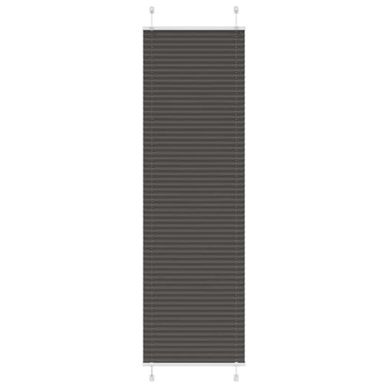 Plisserad persienn svart 65x200cm tyg bredd 64,4cm polyester