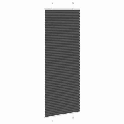 Plisserad persienn svart 70x200 cm tyg bredd 69,4 cm polyester