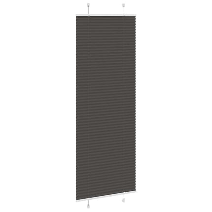 Plisserad persienn svart 75x200 cm tyg bredd 74,4 cm polyester