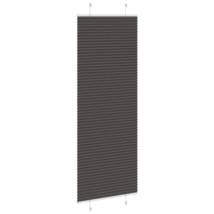 Plisserad persienn svart 75x200 cm tyg bredd 74,4 cm polyester