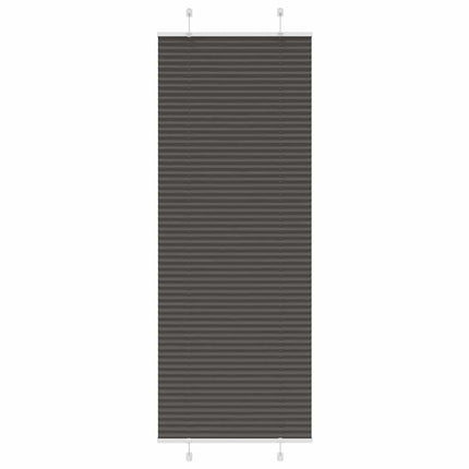 Plisserad persienn svart 80x200 cm tyg bredd 79,4 cm polyester