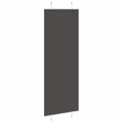 Plisserad persienn svart 80x200 cm tyg bredd 79,4 cm polyester
