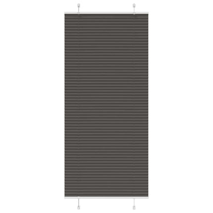 Plisserad persienn svart 90x200 cm tyg bredd 89,4 cm polyester