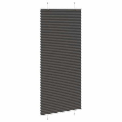Plisserad persienn svart 90x200 cm tyg bredd 89,4 cm polyester