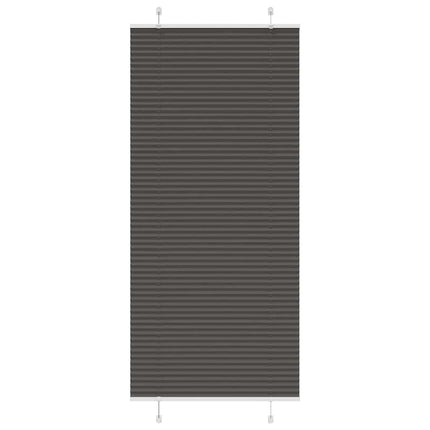 Plisserad persienn svart 95x200 cm tyg bredd 94,4 cm polyester