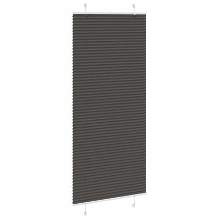 Plisserad persienn svart 95x200 cm tyg bredd 94,4 cm polyester