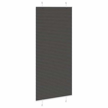 Plisserad persienn svart 100x200 cm tyg bredd 99,4 cm polyester