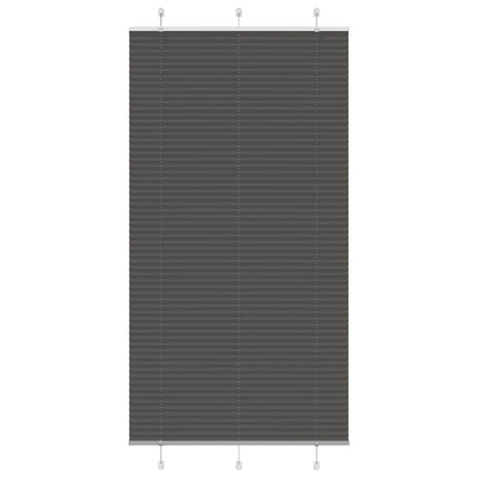 Plisserad persienn svart 110x200 cm tyg bredd 109,4cm polyester