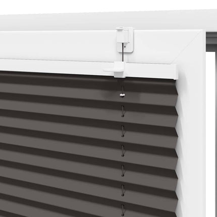Plisserad persienn svart 110x200 cm tyg bredd 109,4cm polyester