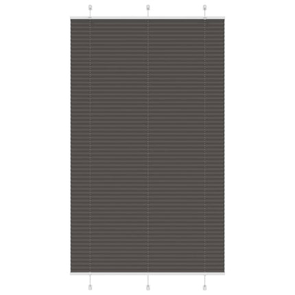 Plisserad persienn svart 120x200 cm tyg bredd 119,4cm polyester