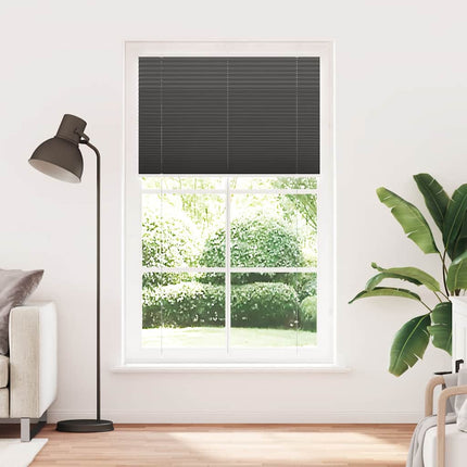 Plisserad persienn svart 120x200 cm tyg bredd 119,4cm polyester