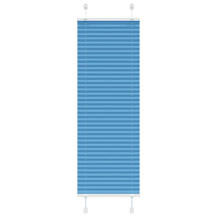 Plisserad persienn blå 45x100cm tyg bredd 44,4cm polyester
