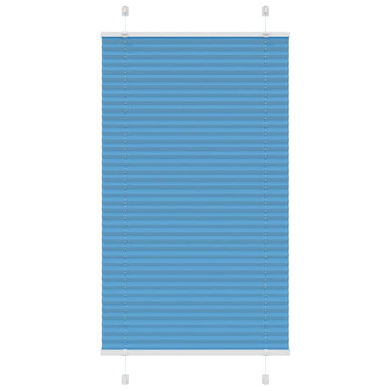 Plisserad persienn blå 70x100 cm tyg bredd 69,4 cm polyester