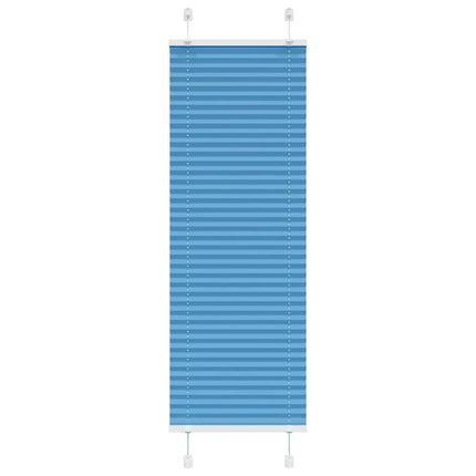 Plisserad persienn blå 50x150cm tyg bredd 49,4cm polyester