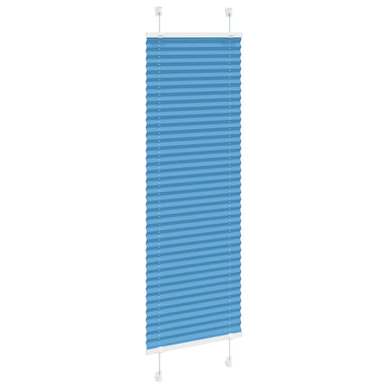 Plisserad persienn blå 50x150cm tyg bredd 49,4cm polyester