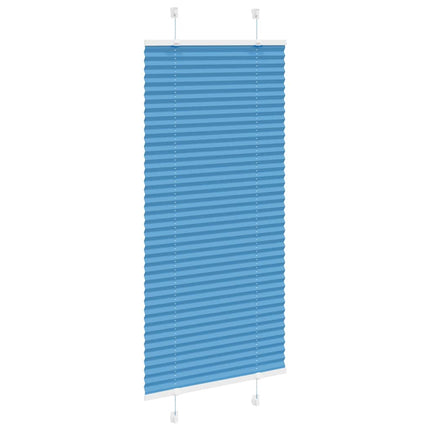 Plisserad persienn blå 55x150cm tyg bredd 54,4cm polyester