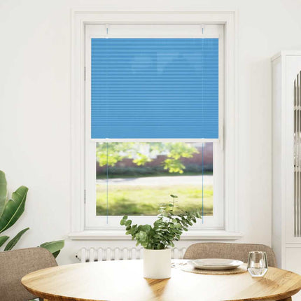 Plisserad persienn blå 80x150 cm tyg bredd 79,4 cm polyester