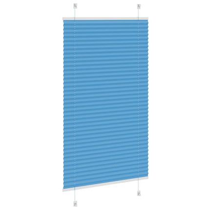Plisserad persienn blå 80x150 cm tyg bredd 79,4 cm polyester