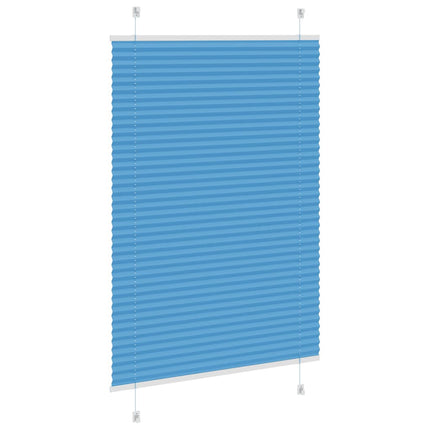 Plisserad persienn blå 85x150 cm tyg bredd 84,4 cm polyester