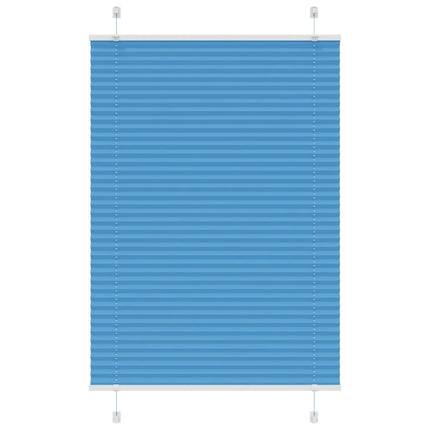Plisserad persienn blå 90x150 cm tyg bredd 89,4 cm polyester