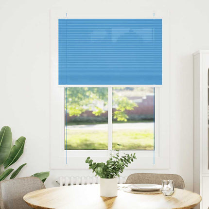 Plisserad persienn blå 90x150 cm tyg bredd 89,4 cm polyester