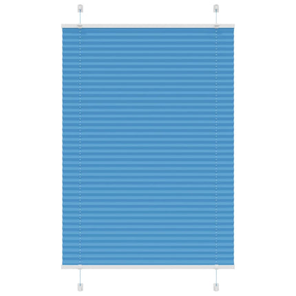 Plisserad persienn blå 100x150 cm tyg bredd 99,4 cm polyester