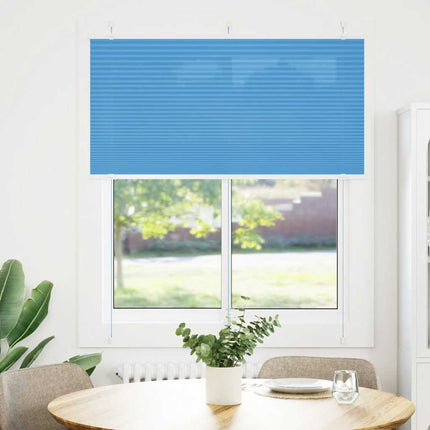 Plisserad persienn blå 115x150 cm tyg bredd 114,4cm polyester