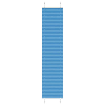 Plisserad persienn blå 45x200cm tyg bredd 44,4cm polyester