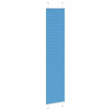 Plisserad persienn blå 50x200cm tyg bredd 49,4cm polyester