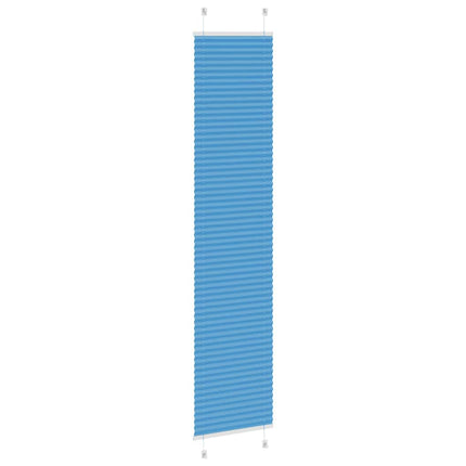 Plisserad persienn blå 50x200cm tyg bredd 49,4cm polyester