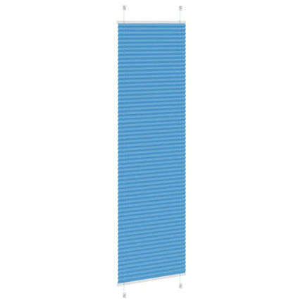 Plisserad persienn blå 55x200cm tyg bredd 54,4cm polyester