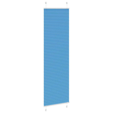 Plisserad persienn blå 60x200cm tyg bredd 59,4cm polyester