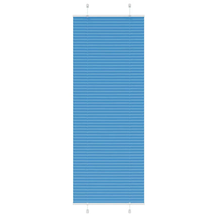Plisserad persienn blå 70x200 cm tyg bredd 69,4 cm polyester