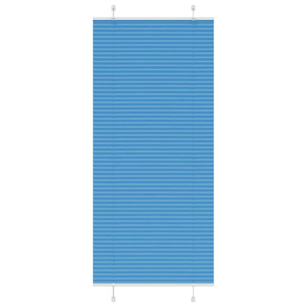 Plisserad persienn blå 85x200 cm tyg bredd 84,4 cm polyester