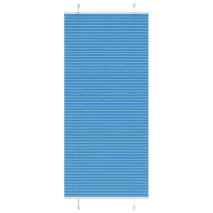 Plisserad persienn blå 95x200 cm tyg bredd 94,4 cm polyester
