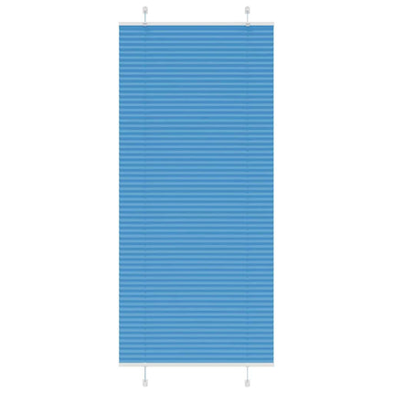 Plisserad persienn blå 100x200 cm tyg bredd 99,4 cm polyester