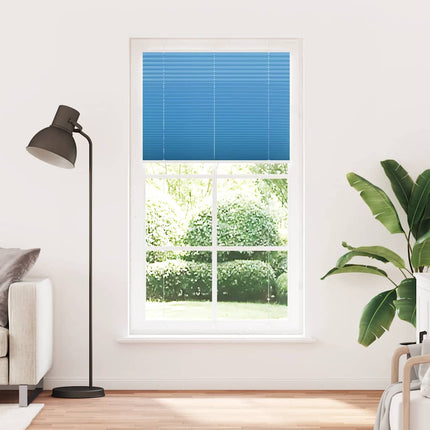 Plisserad persienn blå 110x200 cm tyg bredd 109,4cm polyester