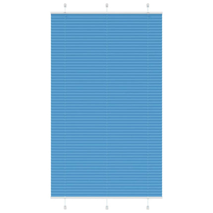 Plisserad persienn blå 115x200 cm tyg bredd 114,4cm polyester