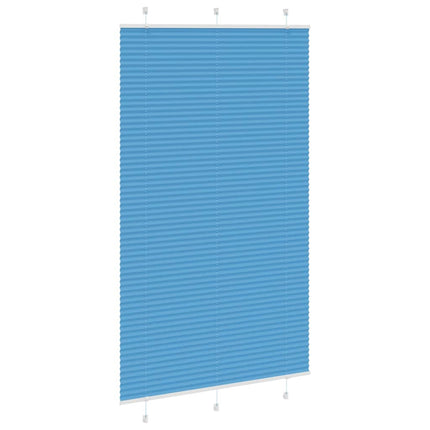 Plisserad persienn blå 120x200 cm tyg bredd 119,4cm polyester