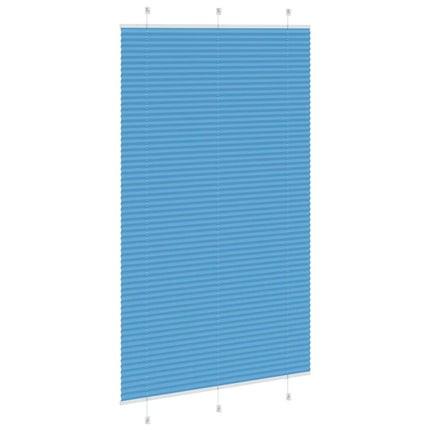 Plisserad persienn blå 120x200 cm tyg bredd 119,4cm polyester