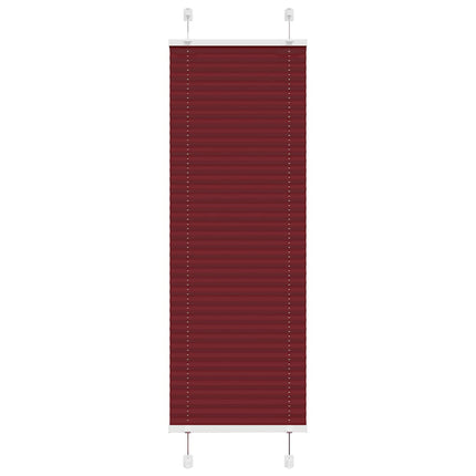 Plisserad persienn Bordeaux röd 45x100cm tyg bredd 44,4cm