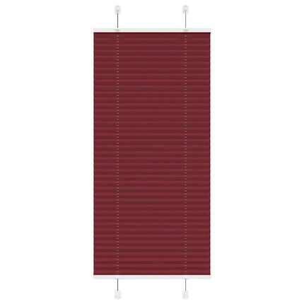 Plisserad persienn Bordeaux röd 55x100cm tyg bredd 54,4cm