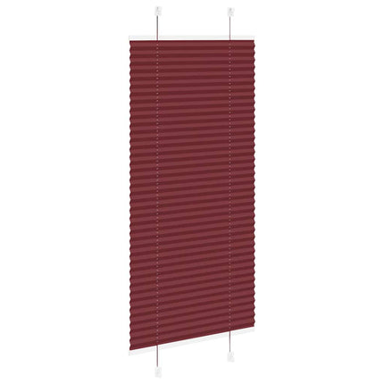 Plisserad persienn Bordeaux röd 55x100cm tyg bredd 54,4cm