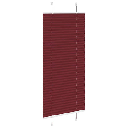 Plisserad persienn Bordeaux röd 60x100cm tyg bredd 59,4cm