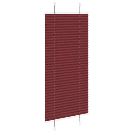 Plisserad persienn Bordeaux röd 65x100cm tyg bredd 64,4cm
