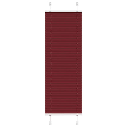 Plisserad persienn Bordeaux röd 45x150 cm tyg bredd 44,4 cm