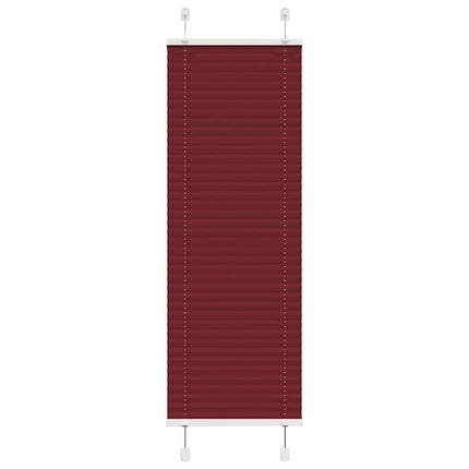 Plisserad persienn Bordeaux röd 50x150 cm tyg bredd 49,4 cm
