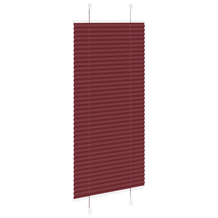 Plisserad persienn Bordeaux röd 55x150 cm tyg bredd 54,4 cm