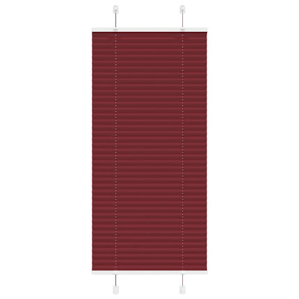Plisserad persienn Bordeaux röd 60x150 cm tyg bredd 59,4 cm
